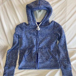 Girls Blue Full Zipped Hoodie w/ Pockets by SO Sz Medium 10/12